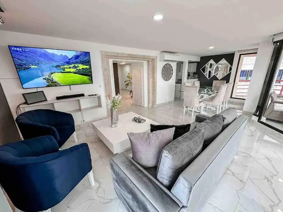 Moderno Apartamento Frente Al Mar En Cartagena 0*,